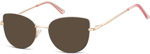 SFE-10693 sunglasses in Pink Gold/Matt Black
