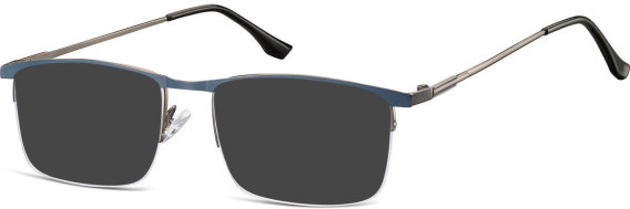 SFE-10902 sunglasses in Gunmetal/Blue
