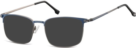 SFE-10904 sunglasses in Gunmetal/Blue