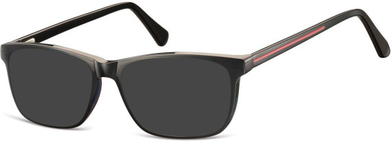SFE-10915 sunglasses in Black/Red