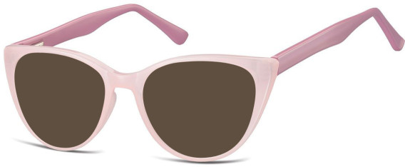 SFE-10916 sunglasses in Milky Pink/Dark Pink