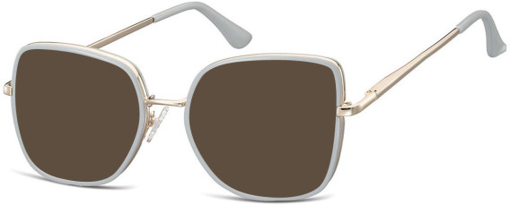 SFE-10927 sunglasses in Gold/Grey