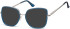 SFE-10927 sunglasses in Light Gunmetal/Blue