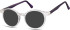 SFE-10931 sunglasses in Clear/Dark Purple