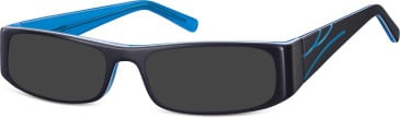 SFE-1057 sunglasses in Black/Clear Blue