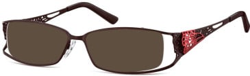 SFE-8008 sunglasses in Black/Burgundy