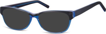 SFE-8814 sunglasses in Black/Blue