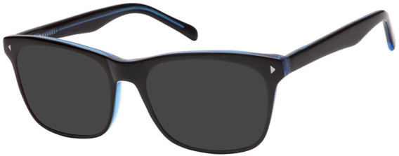 SFE-8127 sunglasses in Black/Clear Blue