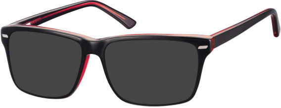 SFE-8134 sunglasses in Black/Red
