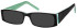 SFE-8187 sunglasses in Black/Clear Green