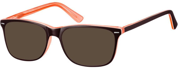 SFE-8262 sunglasses in Black/Peach
