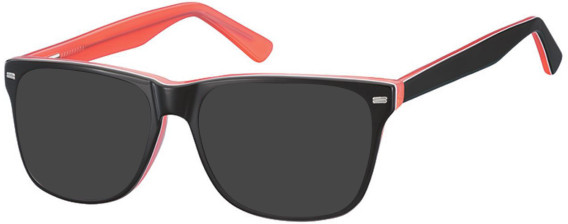 SFE-9363 sunglasses in Black/Peach