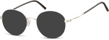 SFE-10125 sunglasses in Silver/Black