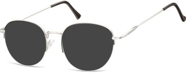 SFE-10128 sunglasses in Silver/Black