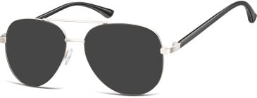 SFE-10129 sunglasses in Silver/Black