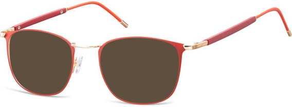 SFE-10132 sunglasses in Gold/Red
