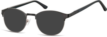 SFE-10133 sunglasses in Black/Silver