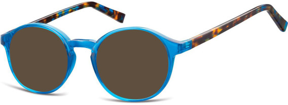 SFE-10138 sunglasses in Shiny Blue/Blue Turtle