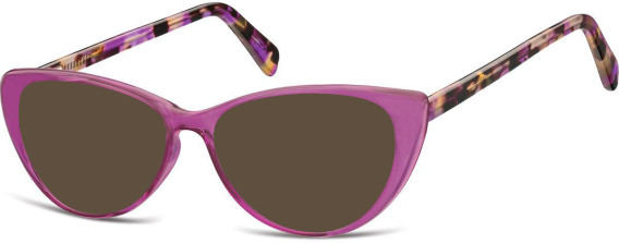 SFE-10139 sunglasses in Transparent Purple/Purple Turtle