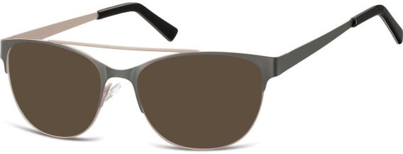 SFE-10145 sunglasses in Dark Grey/Light Grey