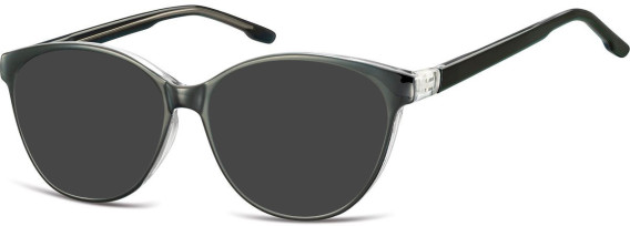SFE-10534 sunglasses in Black/Transparent