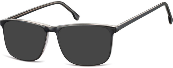 SFE-10539 sunglasses in Black/Clear