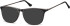 SFE-10548 sunglasses in Black/Clear