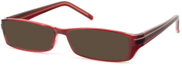 SFE-10581 sunglasses in Clear Burgundy