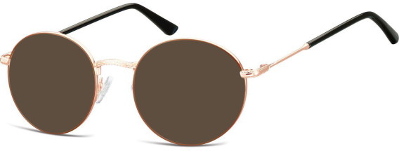 SFE-10651 sunglasses in Pink Gold/Brown