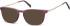 SFE-10658 sunglasses in Transparent Dark Purple
