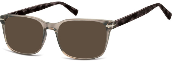 SFE-10662 sunglasses in Transparent Dark Grey/Turtle Grey