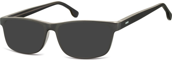 SFE-10665 sunglasses in Black/Transparent