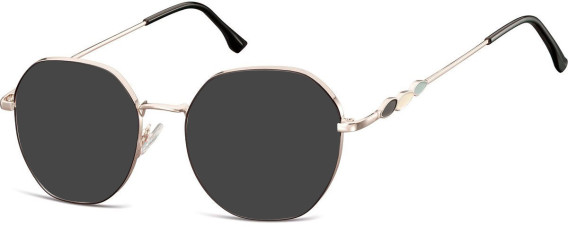 SFE-10672 sunglasses in Shiny Light Gunmetal/Matt Black