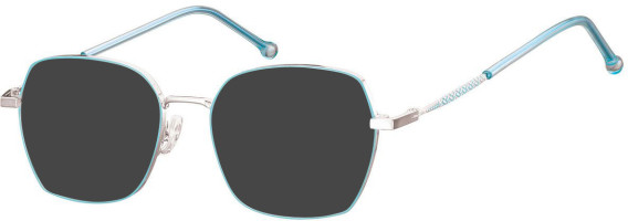 SFE-10674 sunglasses in Light Grey/Light Blue