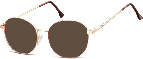 SFE-10677 sunglasses in Gold/Red