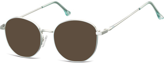 SFE-10677 sunglasses in Light Grey/Light Blue