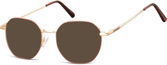 SFE-10679 sunglasses in Pink Gold/Red