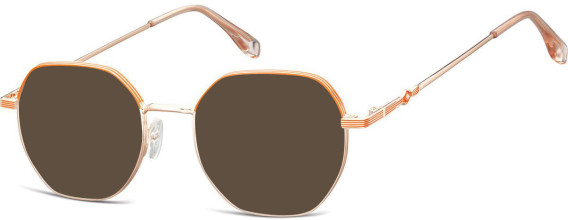 SFE-10682 sunglasses in Pink Gold/Orange