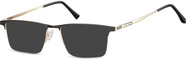 SFE-10685 sunglasses in Gold/Matt Black
