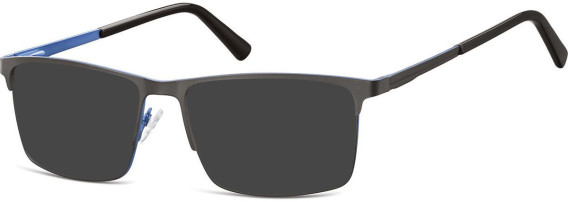 SFE-10686 sunglasses in Matt Black/Blue