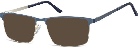 SFE-10687 sunglasses in Matt Dark Blue/Silver