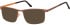 SFE-10687 sunglasses in Matt Dark Brown/Orange
