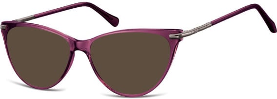 SFE-10688 sunglasses in Transparent Dark Purple