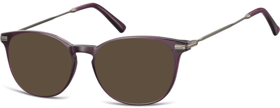 SFE-10690 sunglasses in Dark Purple/Gunmetal