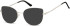 SFE-10693 sunglasses in Shiny Light Gunmetal/Matt Black