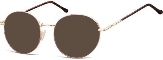 SFE-10907 sunglasses in Gold/Brown