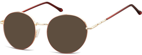 SFE-10907 sunglasses in Gold/Red