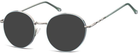 SFE-10907 sunglasses in Light Grey/Light Blue