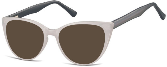 SFE-10916 sunglasses in Milky Grey/Dark Grey