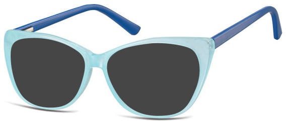 SFE-10917 sunglasses in Milky Blue/Dark Blue
